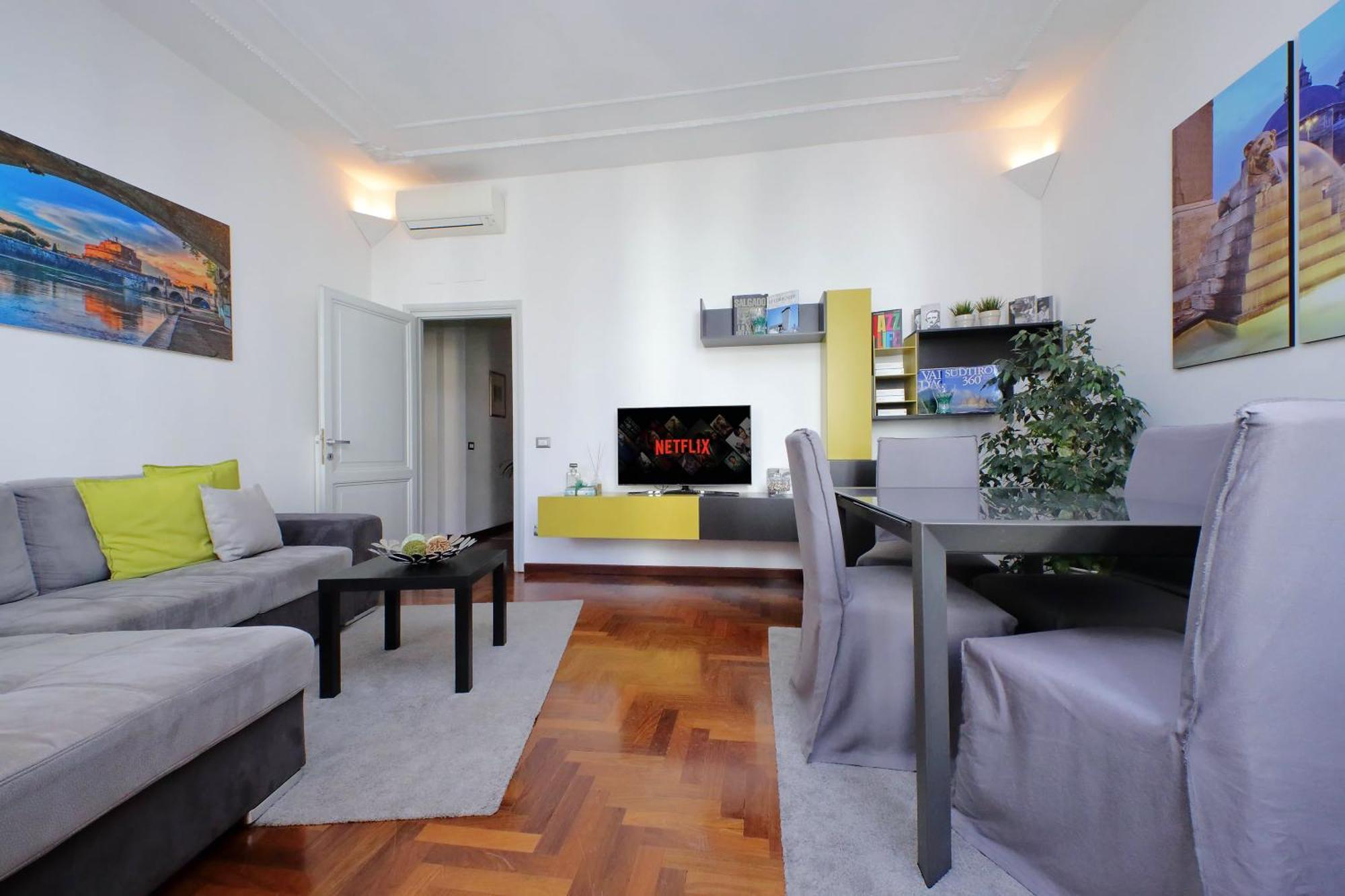 Luxury Apartment Vaticano-S'Peter Basilica - Netflix Wifi - Aircond 罗马 外观 照片